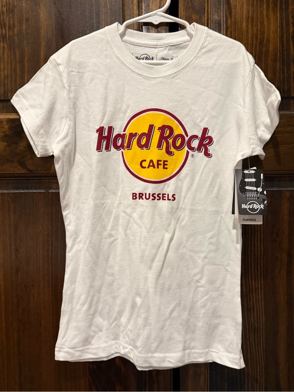 Hard Rock Cafe White Tee Brussels